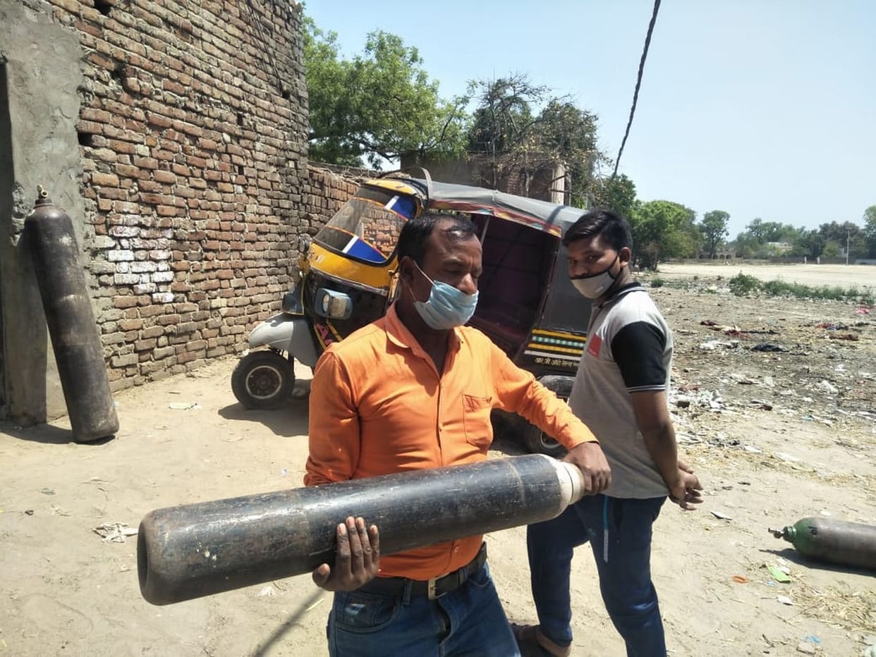 Oxygen cylinders are being charged at arbitrary prices