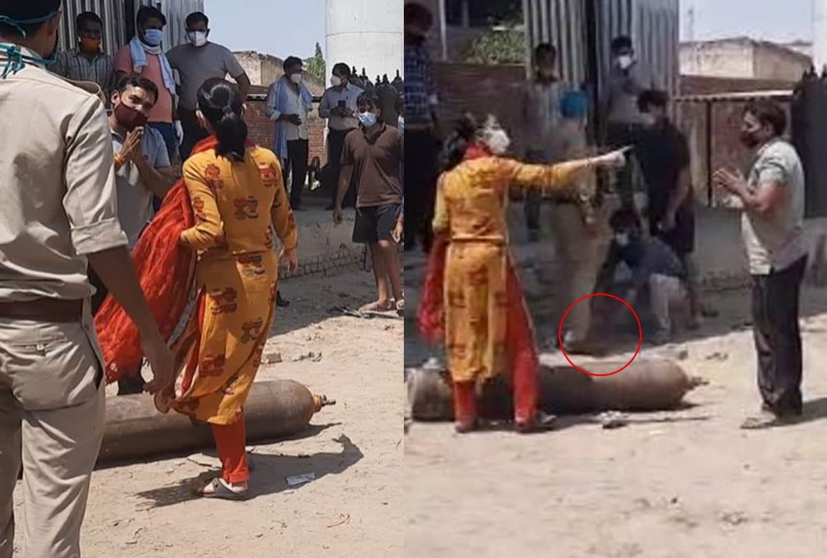 etmadpur Tehsildar stops distribution of oxygen cylinders at Godown in Agra