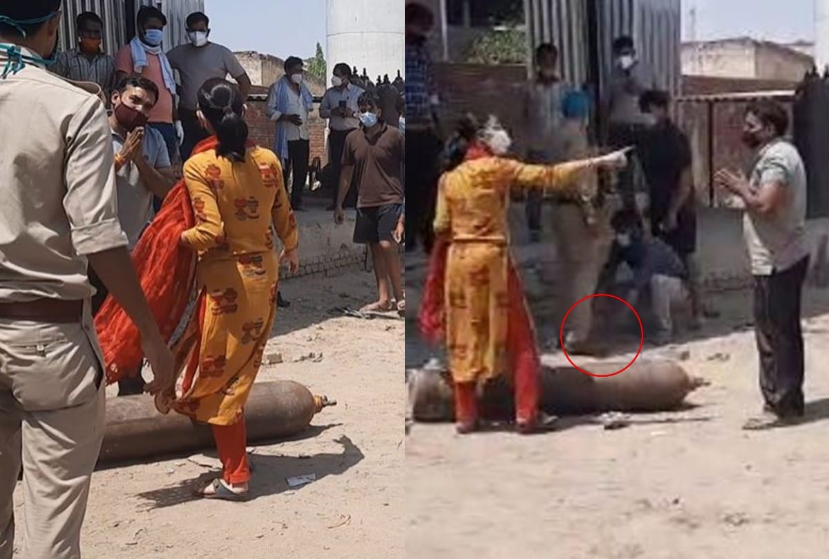 etmadpur Tehsildar stops distribution of oxygen cylinders at Godown in Agra