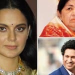 कंगना रणौत, लता मंगेशकर और सचिन तेंदुलकर