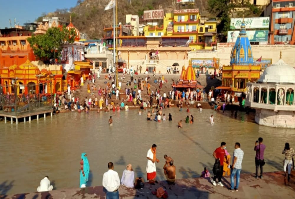 Haridwar Kumbh Mela 2021 News Today: chaitra purnima Last Shahi Snan Held During Covid 19 Pandemic Photo