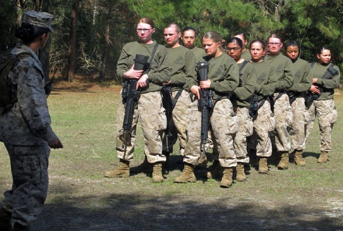 us women completed marine training for the first time
