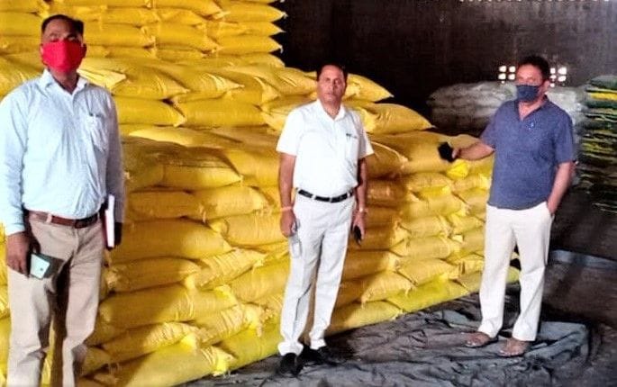 Investigated old stock of DAP manure