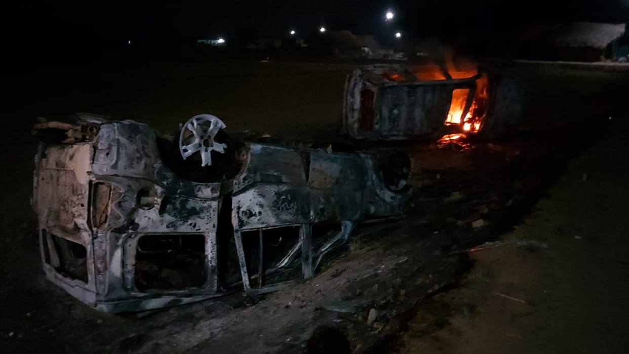 violence after voting in Balrampur.