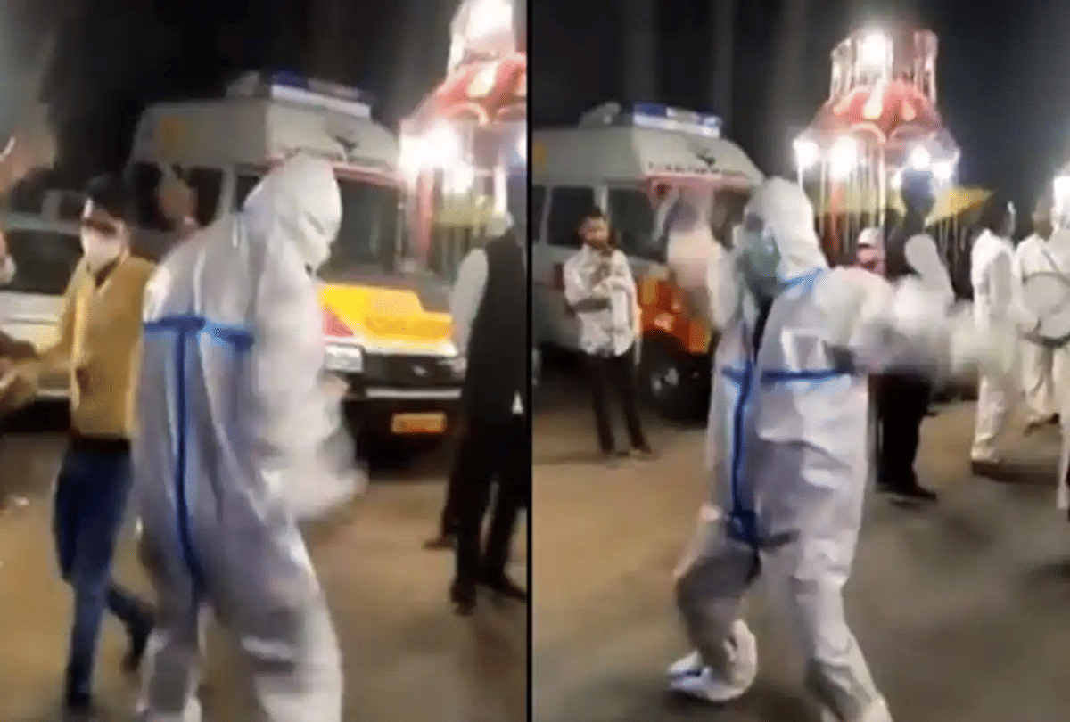 coronavirus in uttarakhand ambulance driver started dancing in wedding