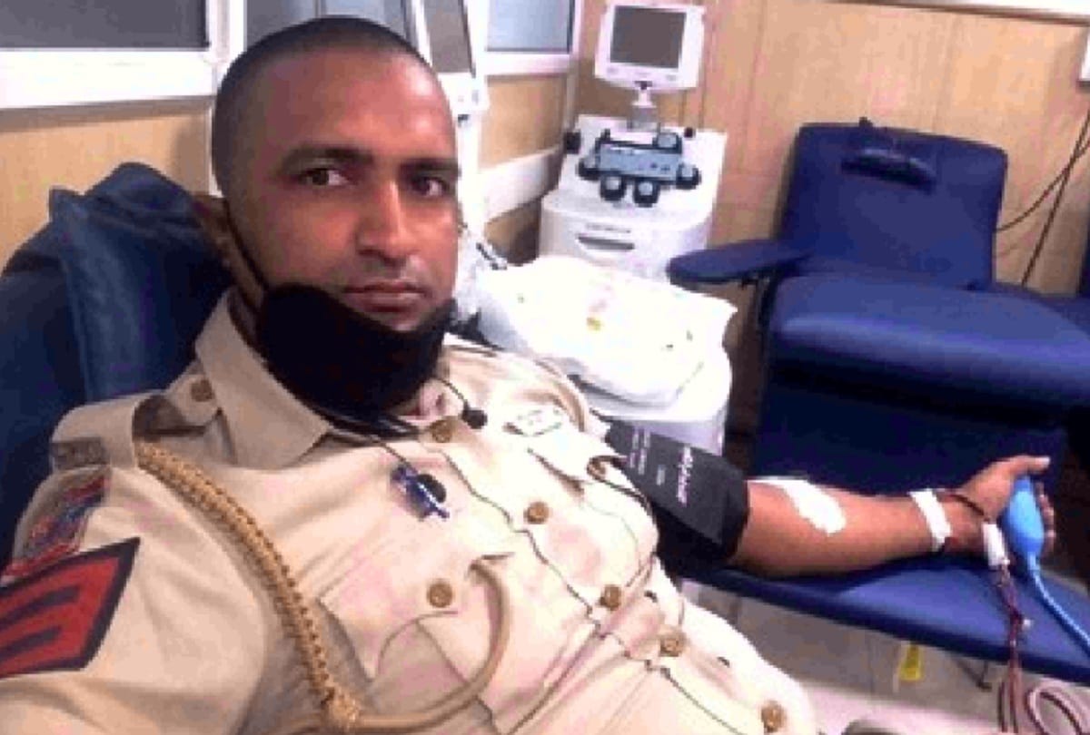 Delhi news: constable Shankar has donated blood 39 times so far,
