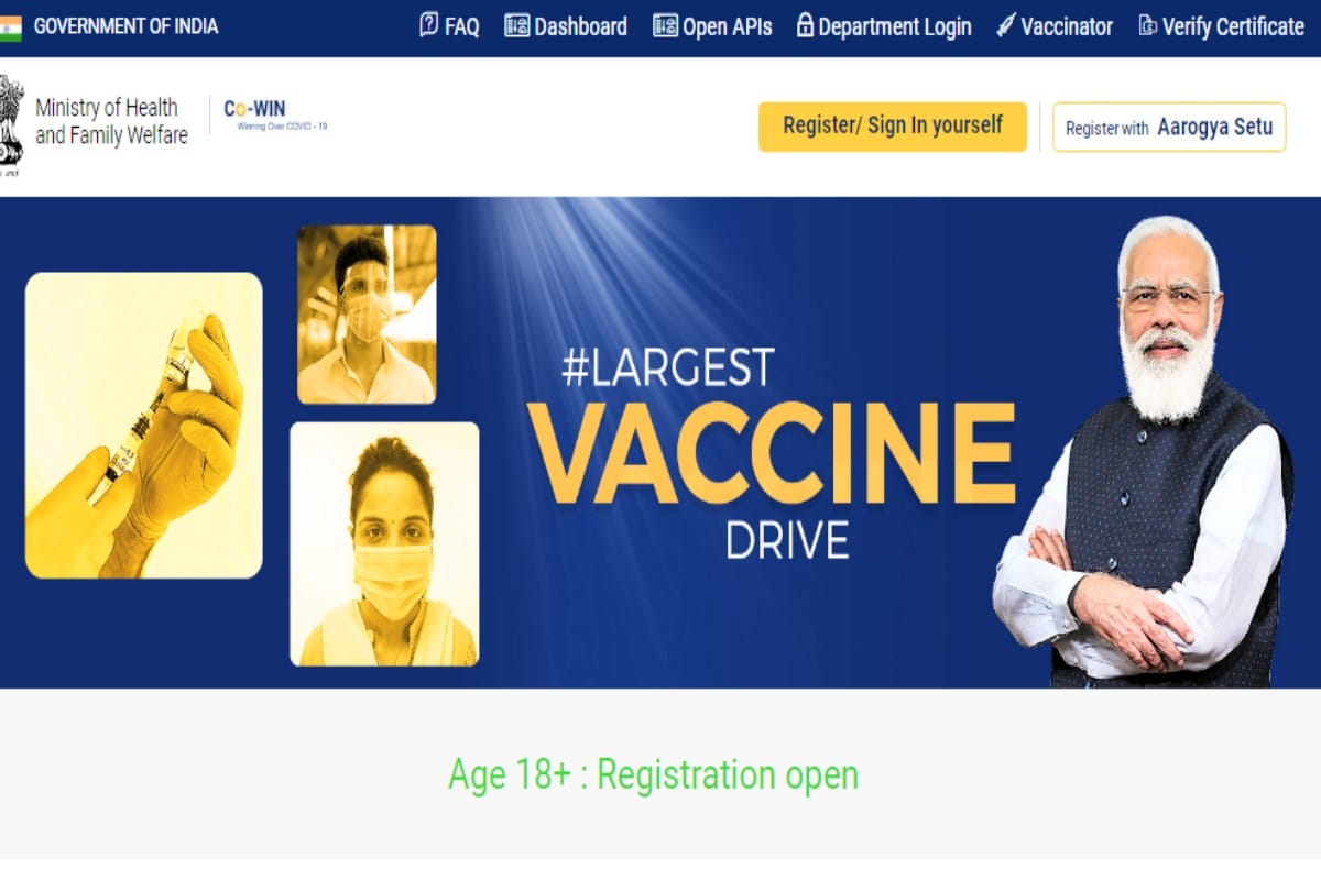 covid vaccination: registration of people over 18 years old begins