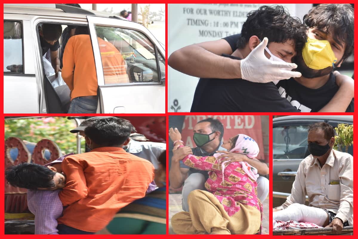 Meerut News: There is a shortage of oxygen in hospitals and an ambulance was not found to carry the body