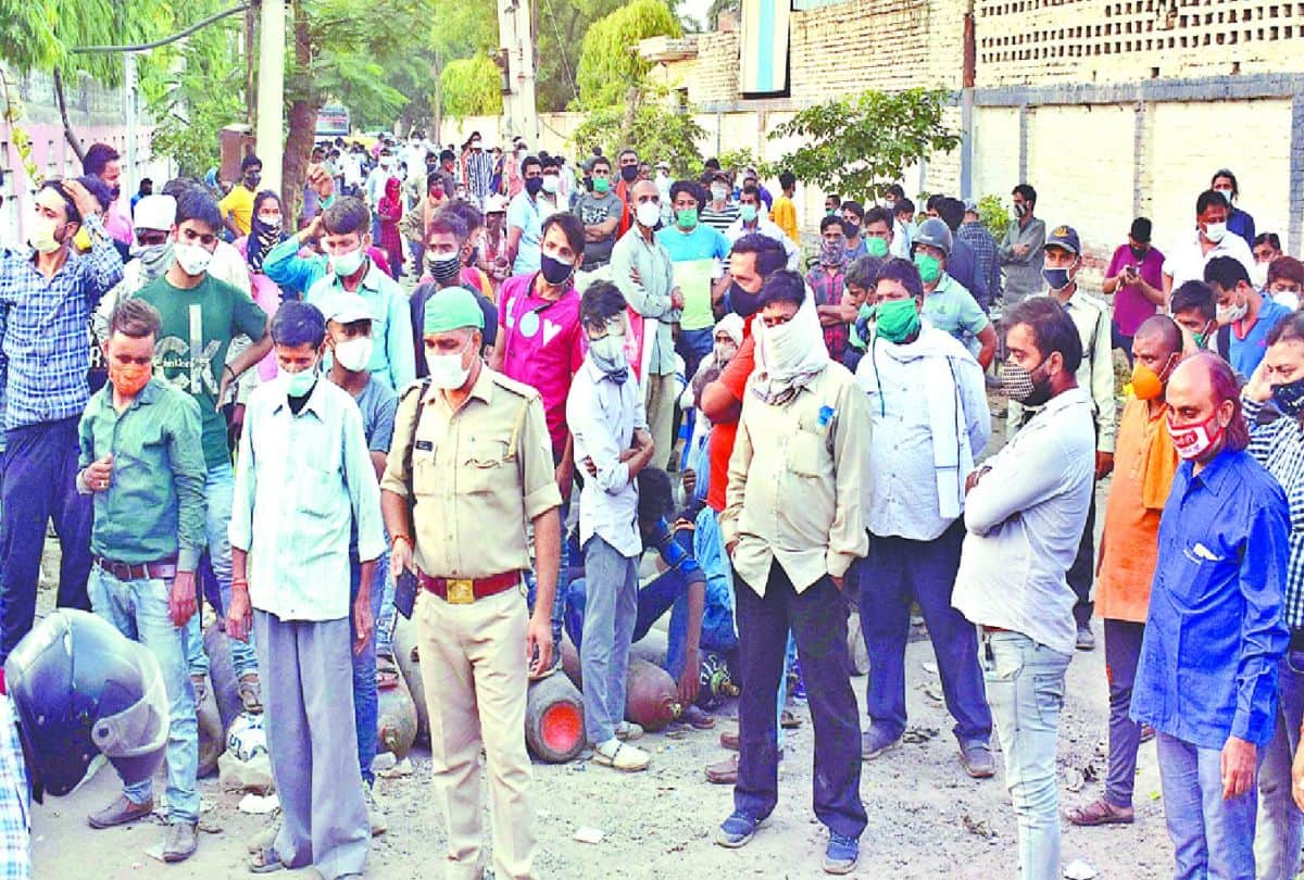 man died after not getting oxygen in agra