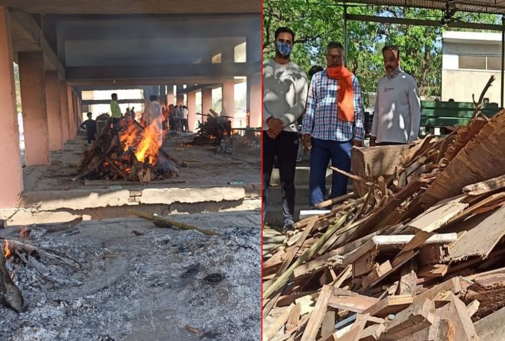 Coronavirus in Haridwar News: Many People Help for Covid Dead Patient Funeral Photos