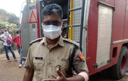 Varanasi: Fire in warehouse at Chandpur Industrial Estate, CFO injured
