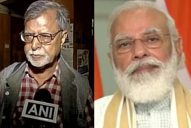 Panjab University Ex Dean Prof Chaman Lal object on PM Narendra Modi Photo On Corona Vaccination Certificate