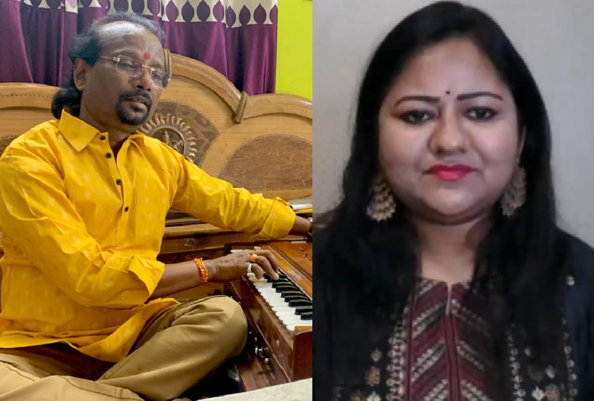 corona alert Artists giving informative information with song and music in online presentations at gorakhpur
