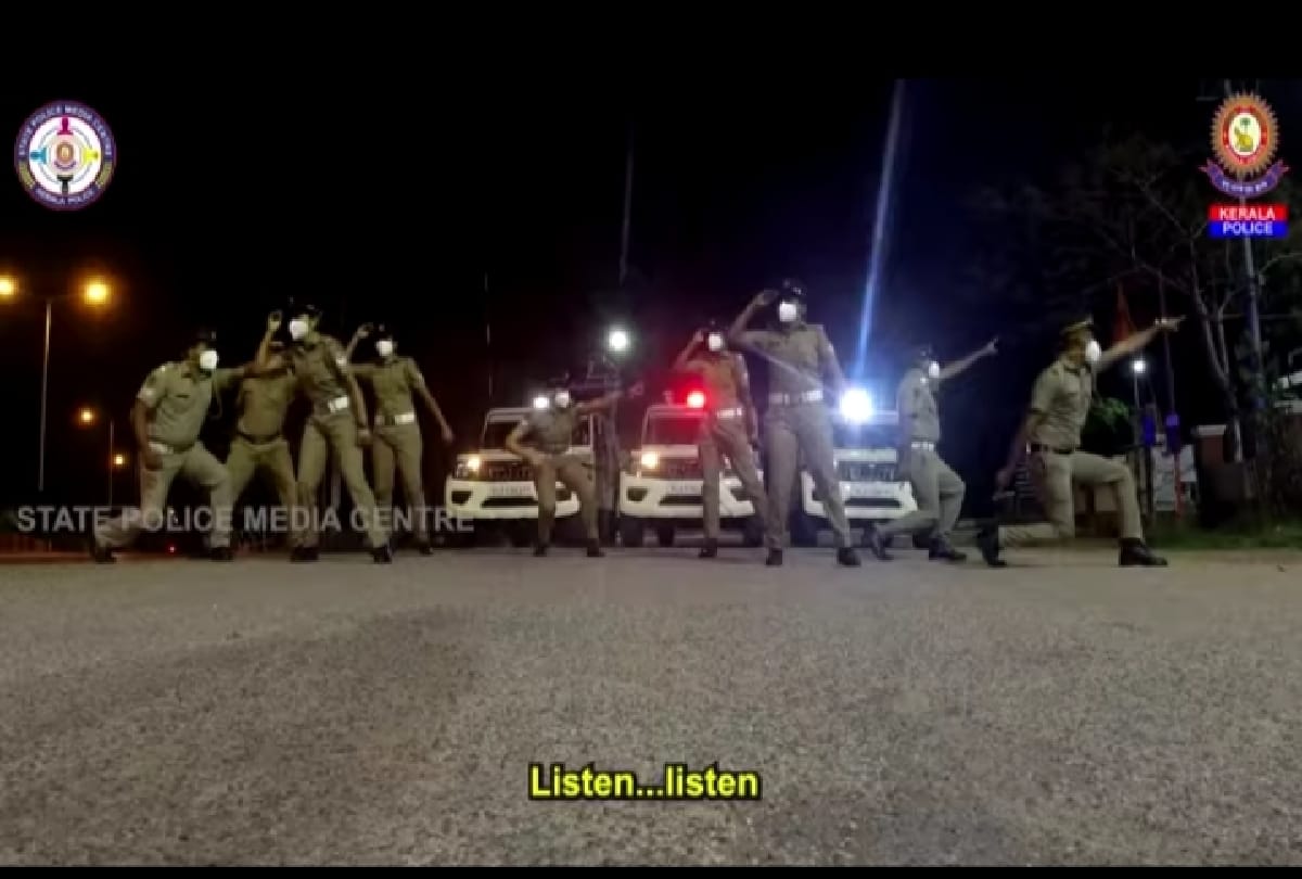 Kerala police dancing to aware people how to stay safe in corona pandemic video goes viral