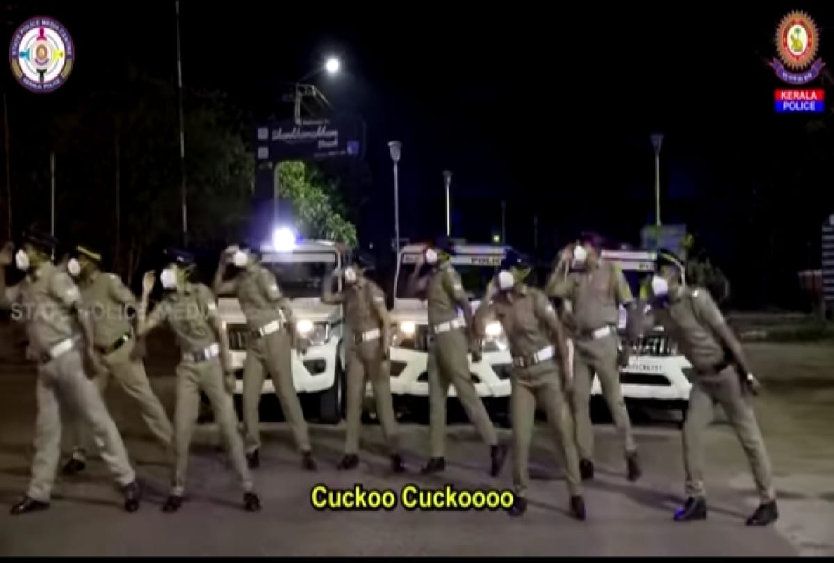 Kerala police dancing to aware people how to stay safe in corona pandemic video goes viral