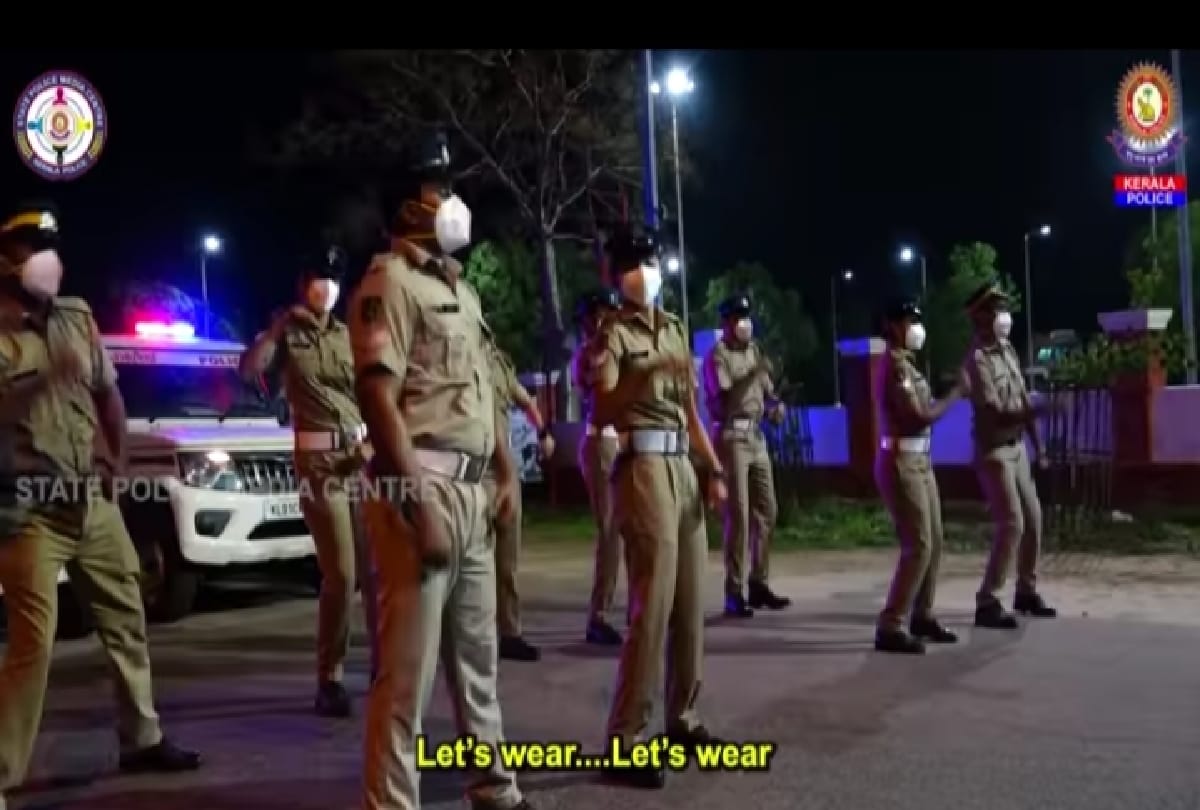 Kerala police dancing to aware people how to stay safe in corona pandemic video goes viral