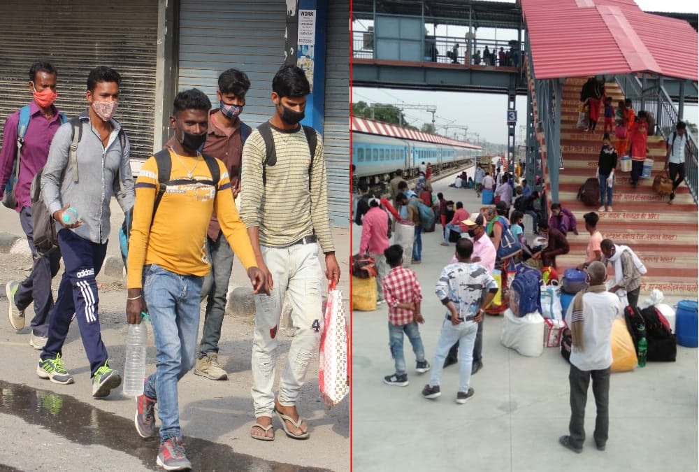 Coronavirus in Uttarakhand: Migrants Crowd on Dehradun Railway Station For return to Home Photo