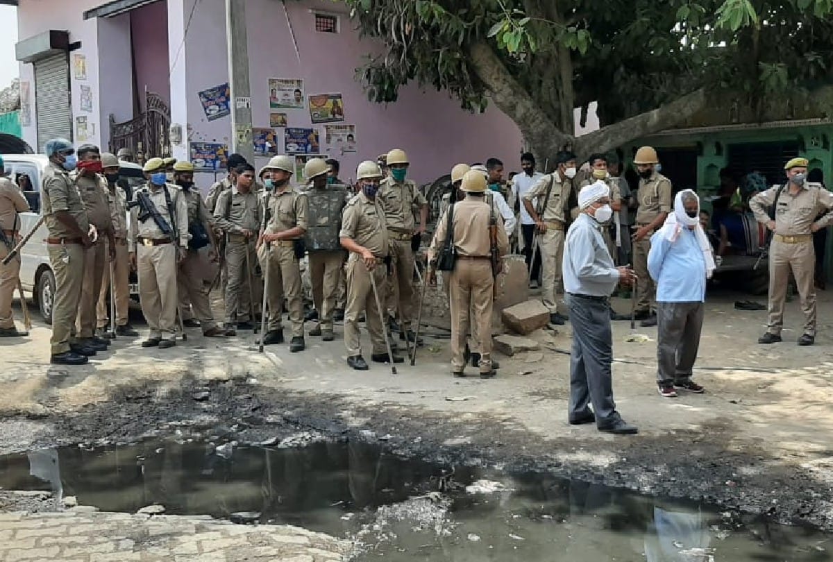 up panchayat chunav 2021: firing during polling in Mathura