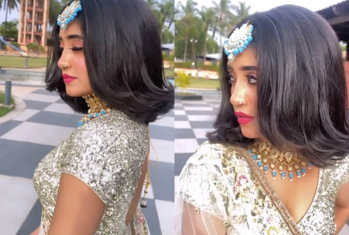 tv actress shivangi joshi ake nayara throwback pic viral in orange co ard set