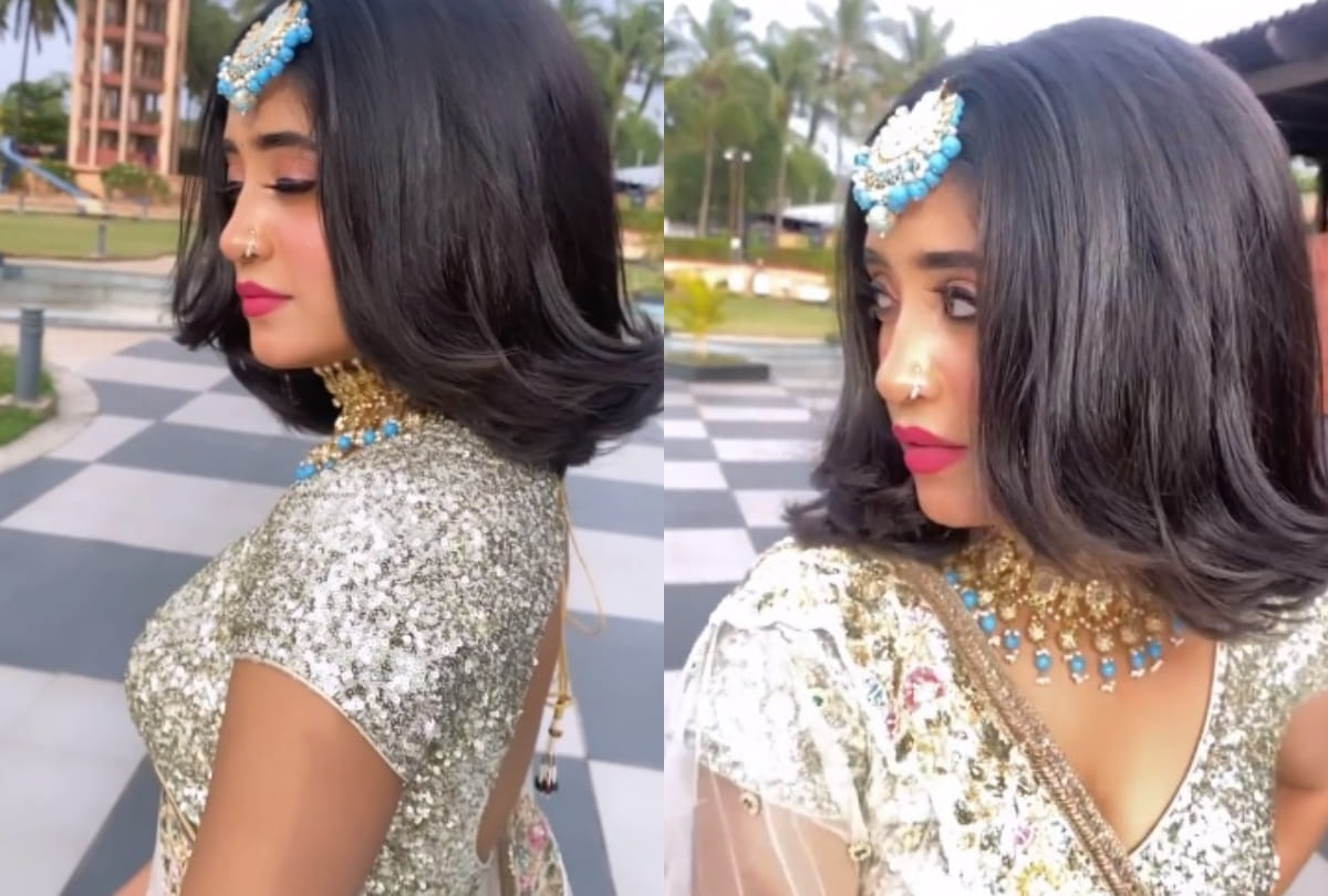 tv actress shivangi joshi ake nayara throwback pic viral in orange co ard set