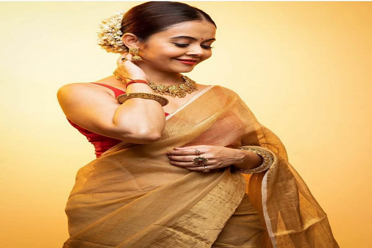 devoleenas new saree look is awesome in hindi