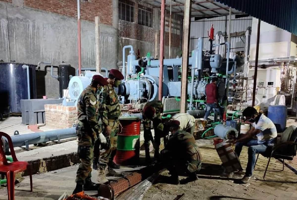 Oxygen Plant Works Starts With The Help Of The Army In Agra