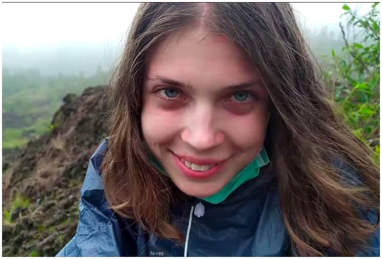 Russian Adult Star Veronica Troshina shoots adult video on Mount Batur In Bali Indonesia
