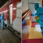 Sanitization of trains by Indian Railways