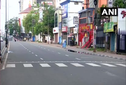 केरल के तिरुवनंतपुरम में सख्ती के बाद खाली दिखीं सड़कें