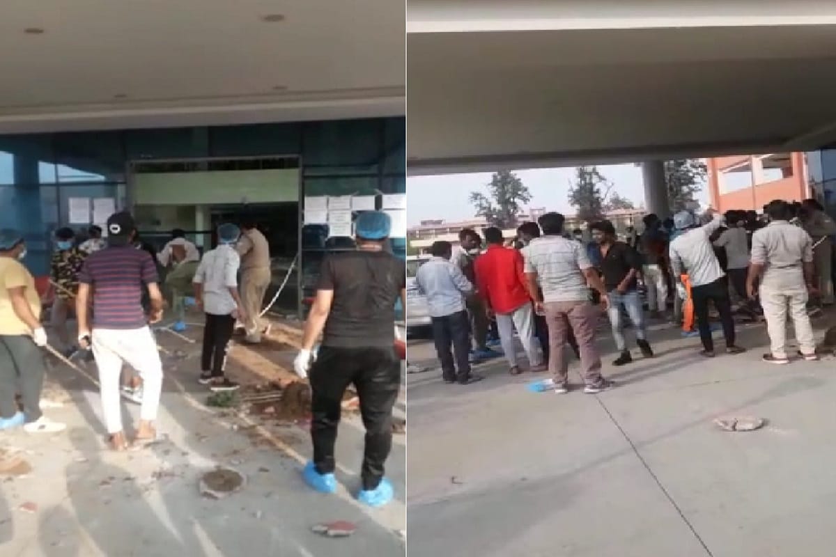 Meerut News: There was fight between junior doctors and staff in the medical college