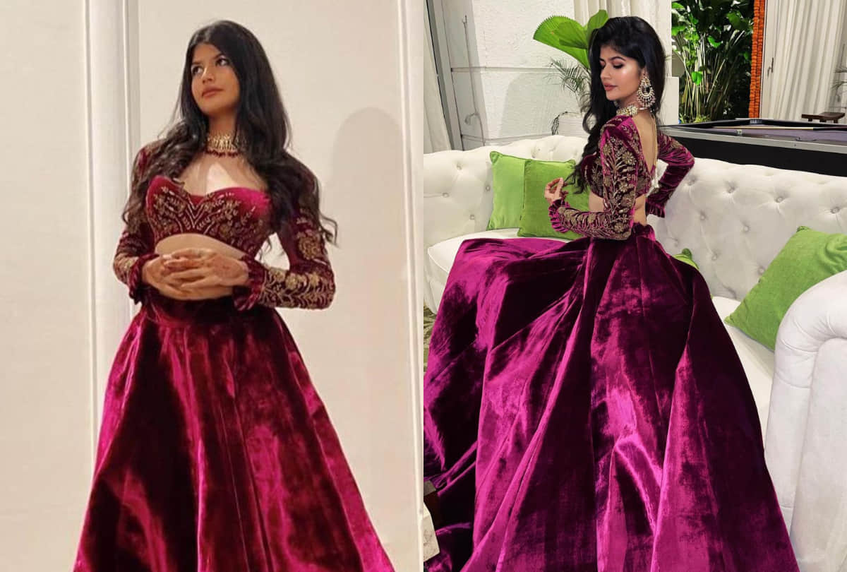 varun dhawan niece anjini dhawan flaunts toned waist in lehenga