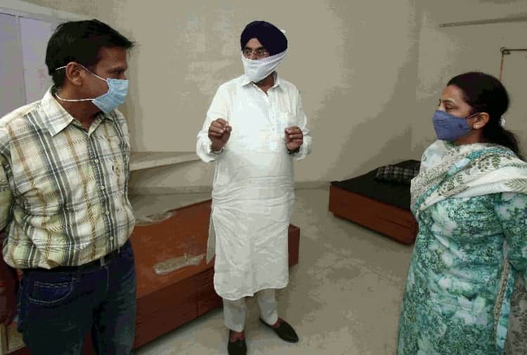 Mini Covid Center Build in 48 Hours by Shri Guru Granth Sahib Sewa Society in Chandigarh