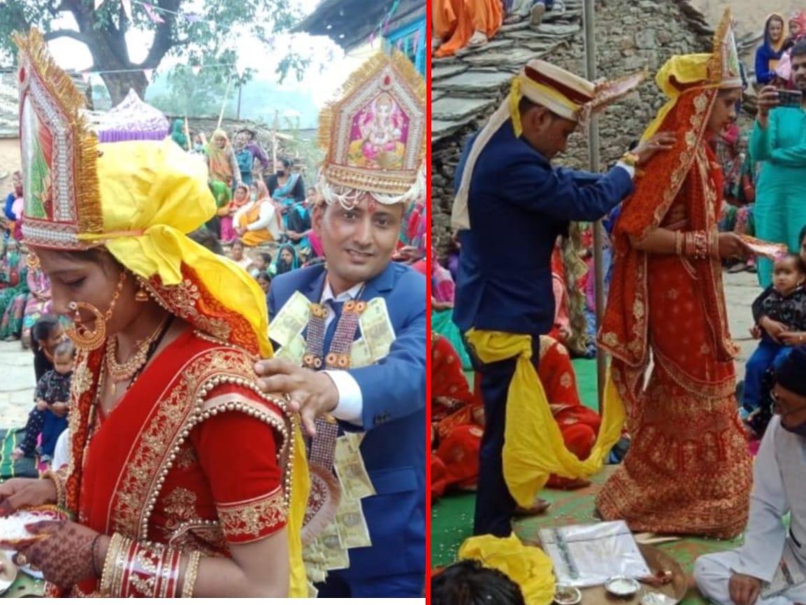 coronavirus in uttarakhand latest news : online marriage in jainti almora photos