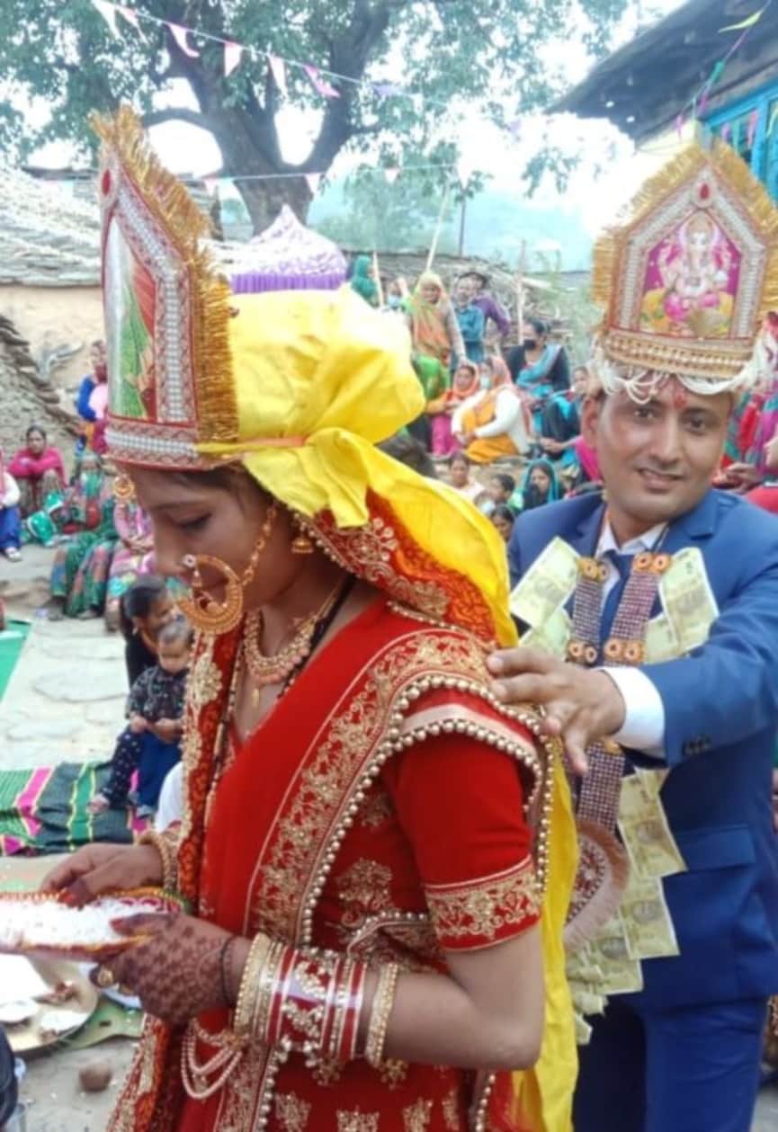 coronavirus in uttarakhand latest news : online marriage in jainti almora photos