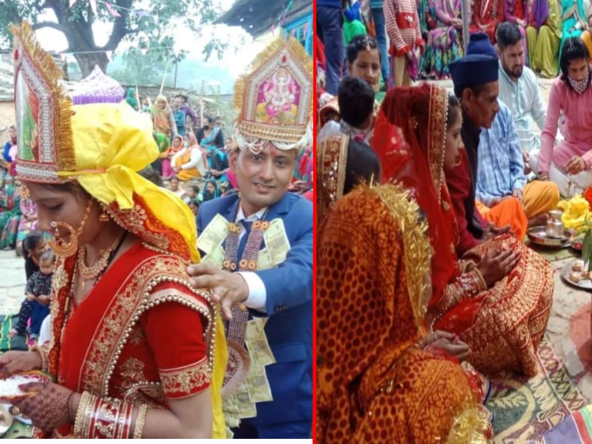 coronavirus in uttarakhand latest news : online marriage in jainti almora photos