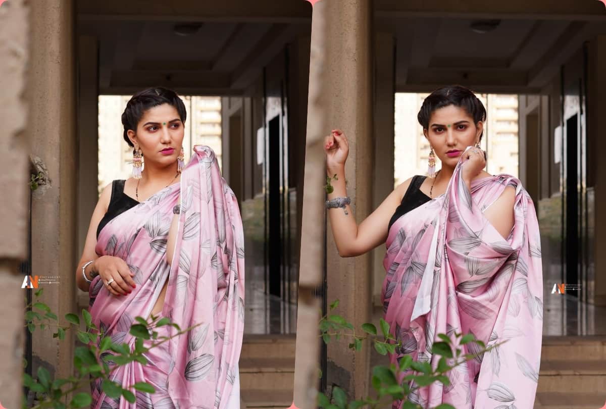 Sapna Choudhary saree traditional look photos goes viral