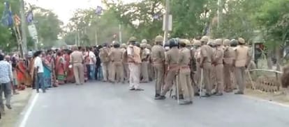UP Panchayat Election: Ruckus in Ajmalgarh results, SO injured in stone pelting