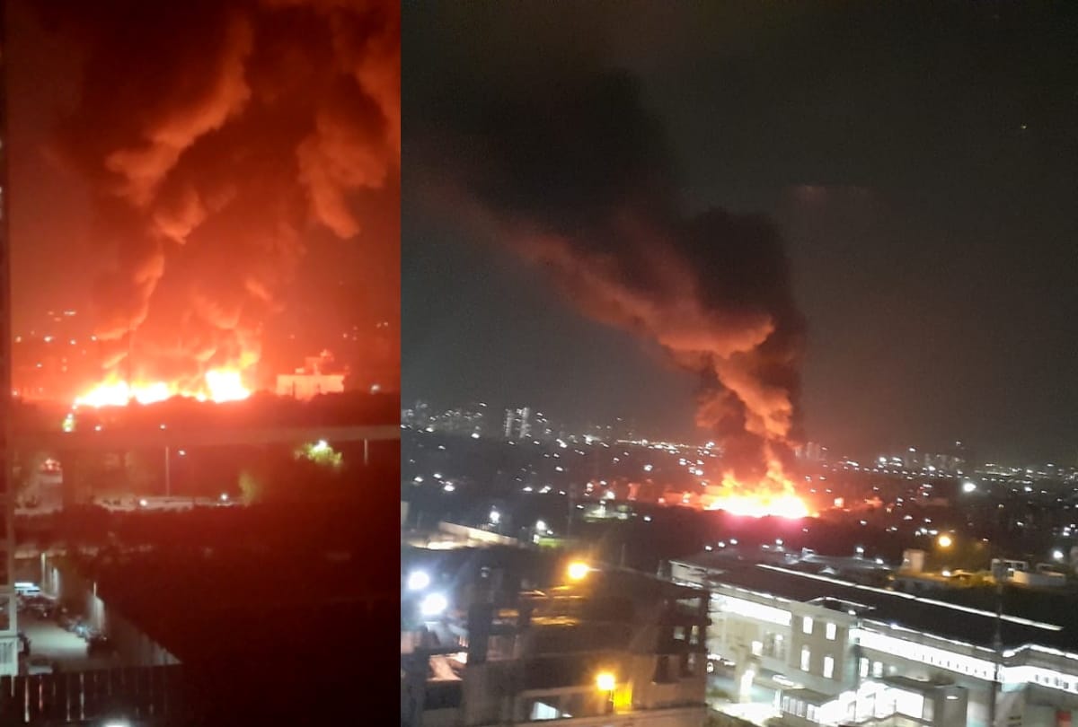 Noida barola sector 49 fire breaks out in shanties many injured fire brigade on spot all updates