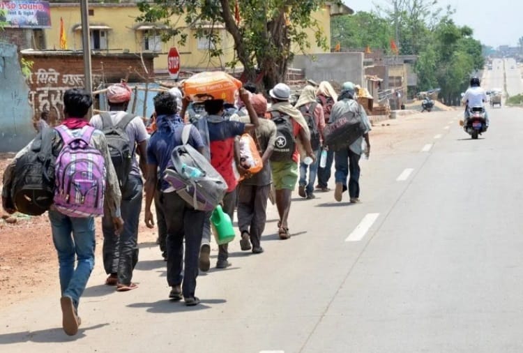 exodus of laborers due to lockdown in haryana