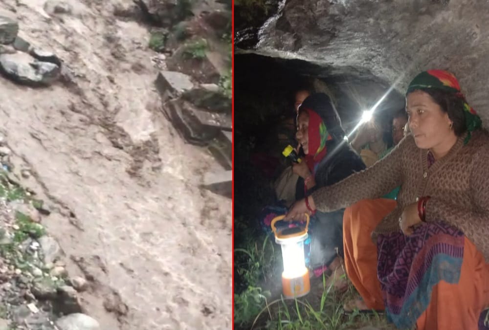 Uttarakhand News: RishiGanga water level rises again due to heavy rain and villagers leaving Home in fear photos