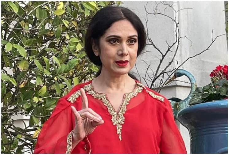 Meenakshi Seshadri Latest Dance Pose in Red Outfit Goes Viral, See Then and Now Pictures