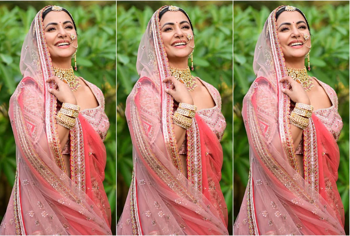 hina khan chic and classy look in blue dress from latest song