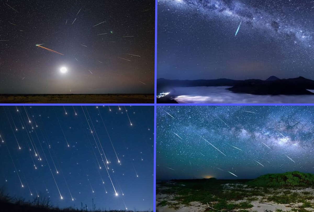 Watch Live Astronomical event today Falling stars from sky meteorite rain
