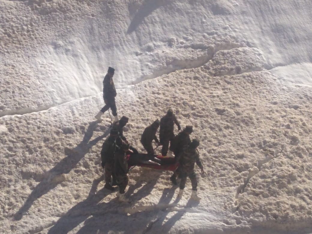 Uttarakhand news : avalanche in china border at chamoli, one more dead body recover