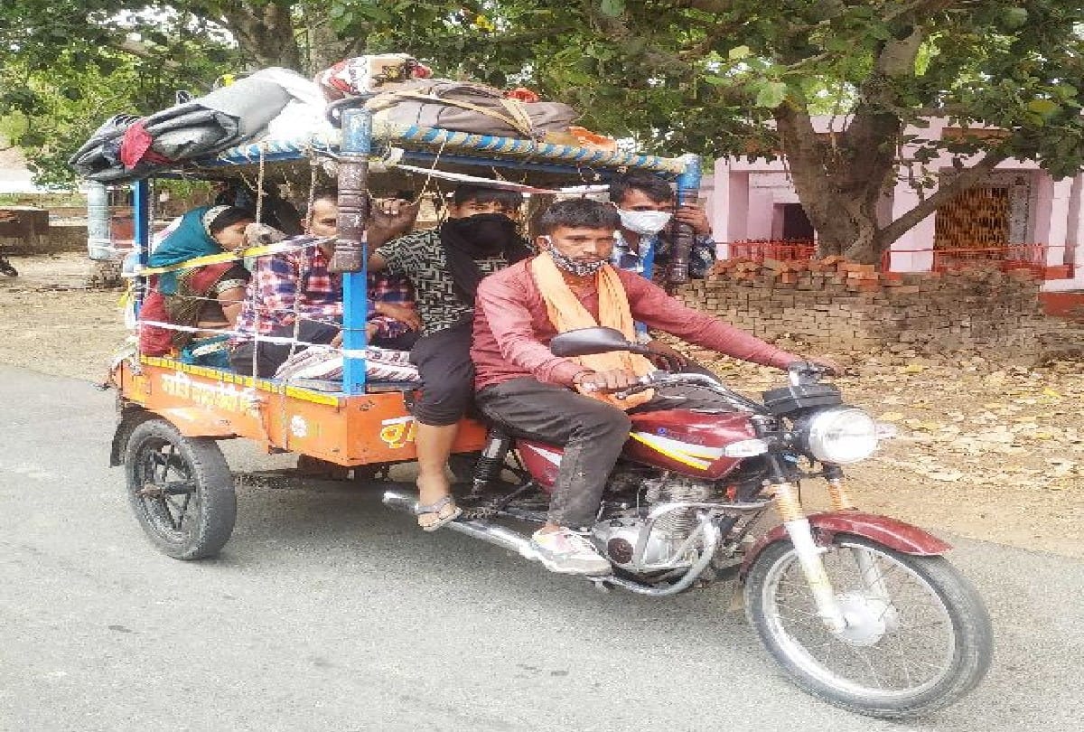 Migrant Goes To Home With Jugad Ki Bike After Corona Virus