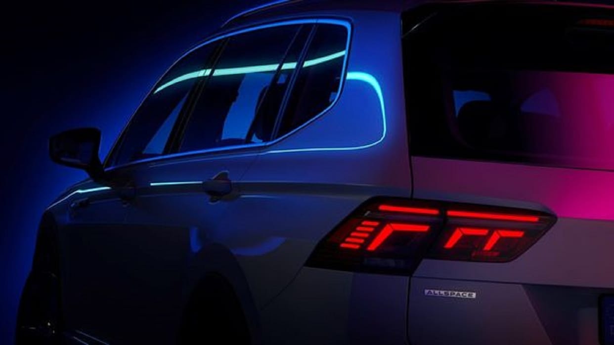 2021 Volkswagen Tiguan Allspace Facelift teaser image released ahead of global premiere volkswagen tiguan allspace 2021 interior