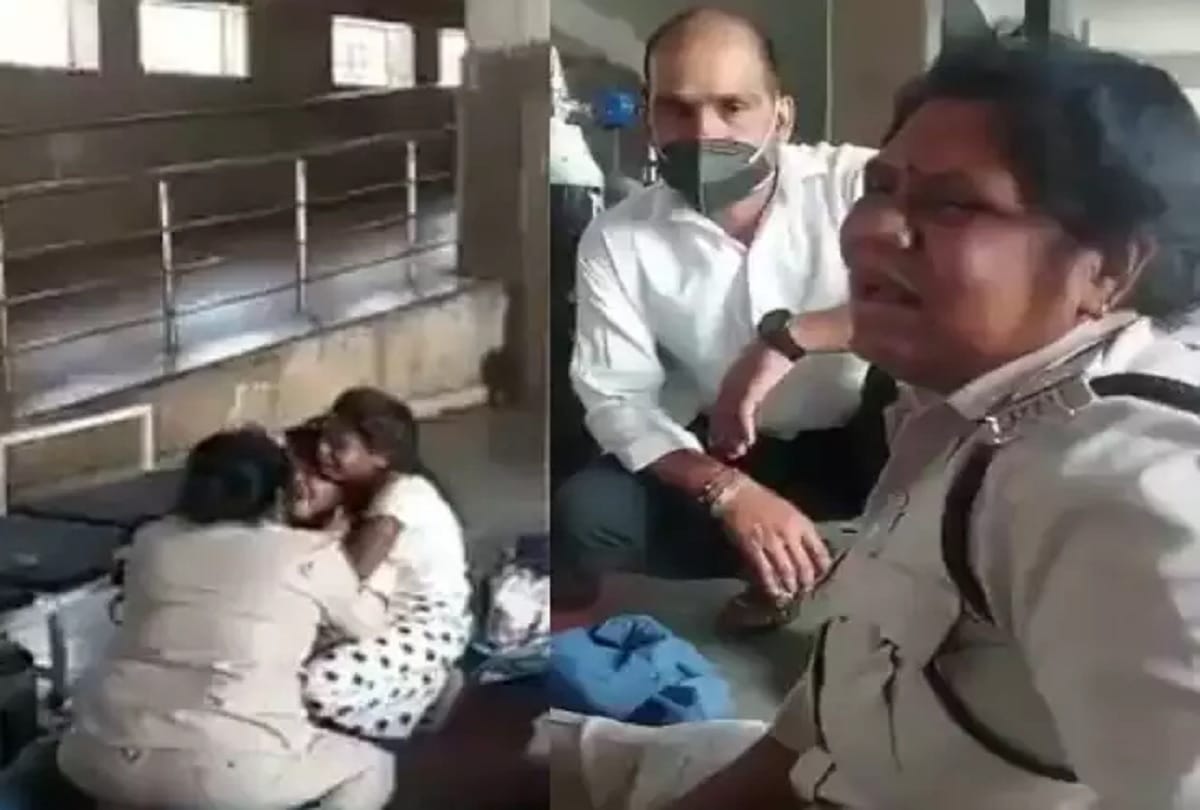 Video viral: Patwari Pati dies on hospital floor, SI wife bows with children there