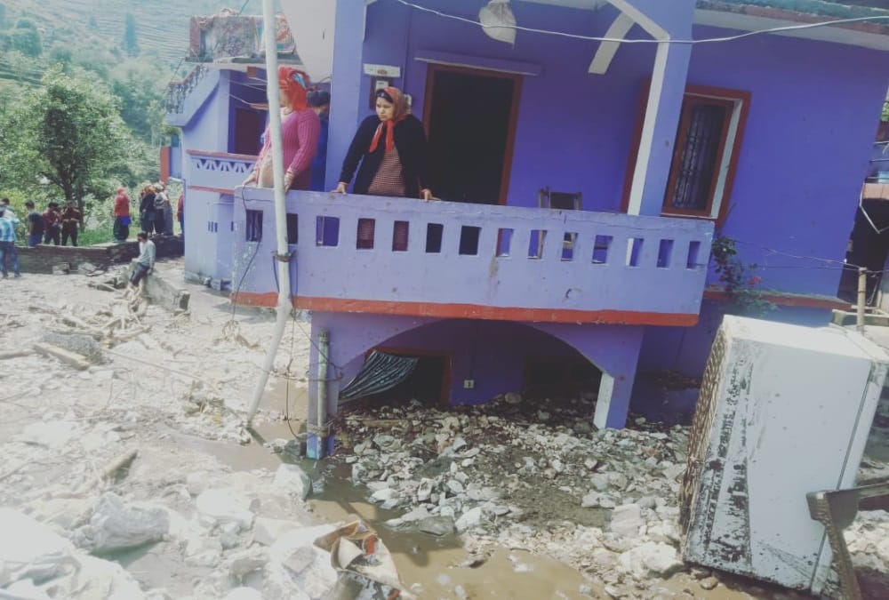 Uttarakhand Cloudburst News: Debris Covered ghat market after Disaster Photos