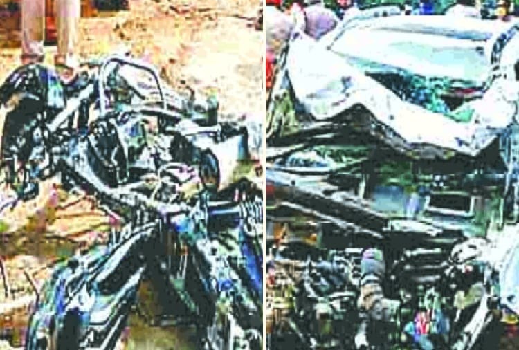 Couple and three daughters died in road accident at Garhshankar