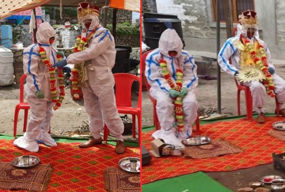 Coronavirus in Uttarakhand: Bride and Groom Doing marriage after Bride Tests Positive For corona in Almora